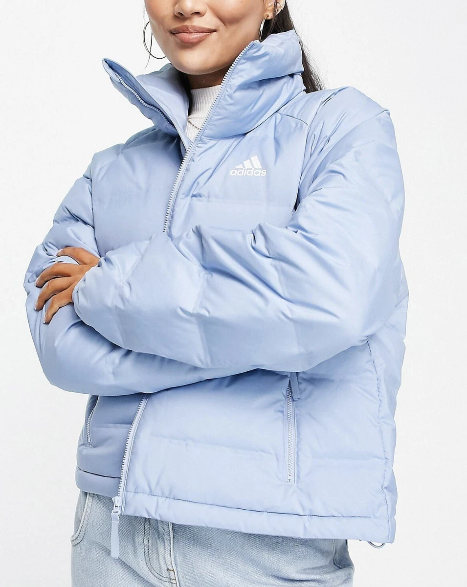 Blue adidas cheap windbreaker womens