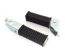 Clavijas de pie plegables vintage rectangulares para pasajero trasero Honda agujero de 12 mm