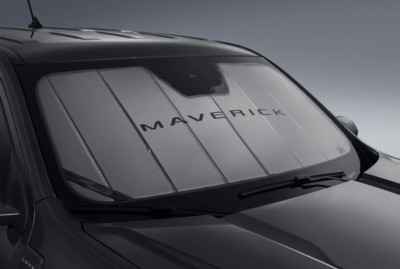 NEW OEM 22-23 Ford MAVERICK Premium Windshield Sun Shade Logo Storage Bag Blind