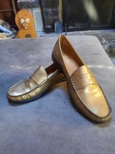 Cole Haan Women s Air Penny MOC Gold Patent Leather Loafer 8B
