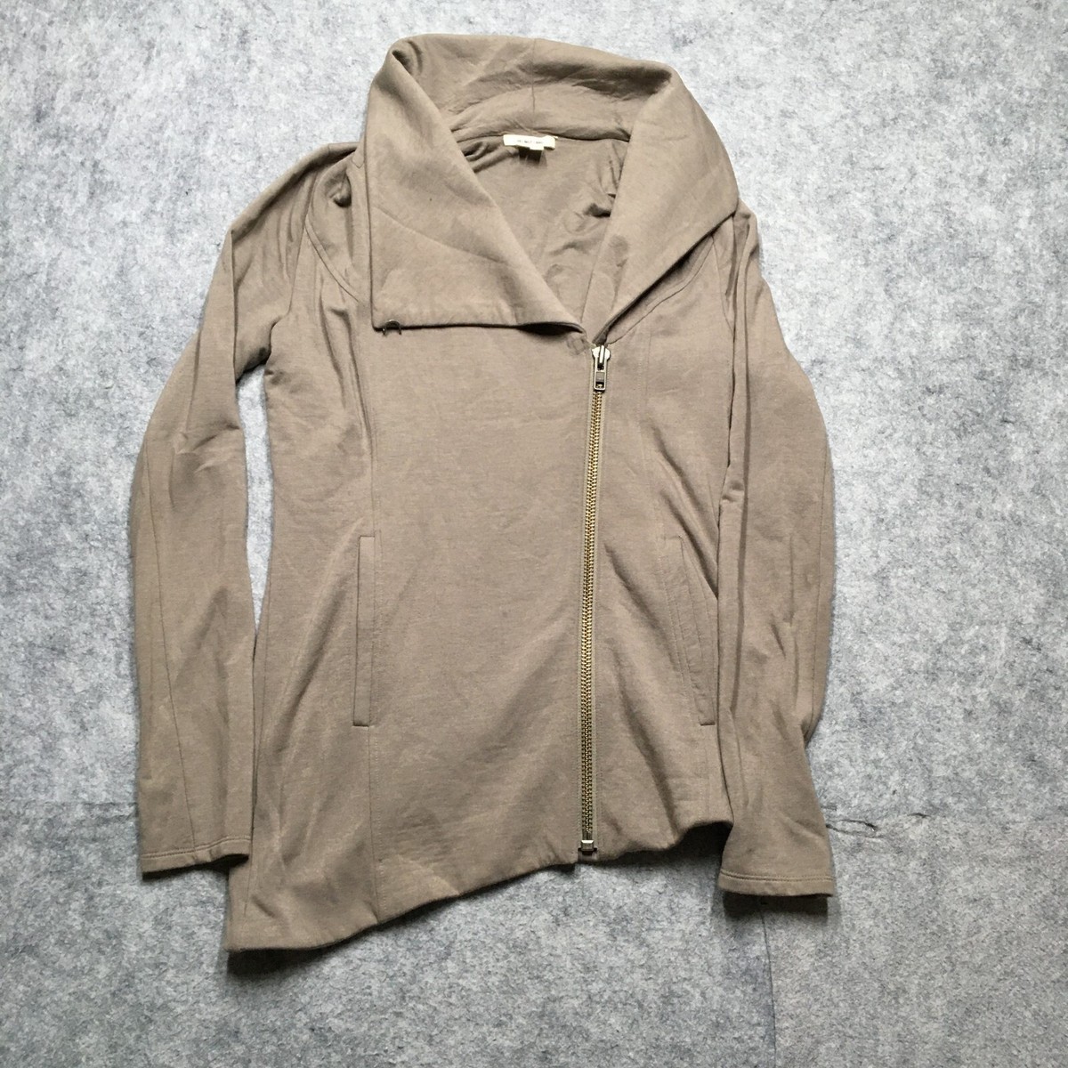 Helmut Lang Asymmetrical Zip Jacket Womens Petite Small Pullover