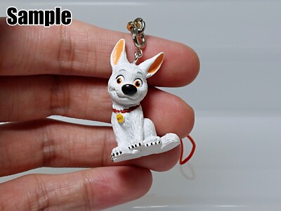 Bolt Dog & Lightning Bolt Disney Mascot Figure Strap RUN'A Japan
