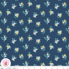 Riley Blake LIBERTY EMPORIUM 4775907B Navy Posy Floral Quilt Fabric