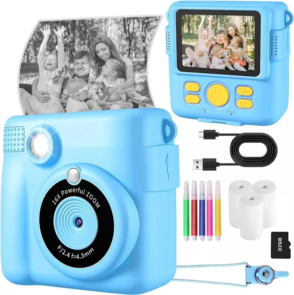 NEW  Instant Print Camera for Kids, Christmas Birthday Gifts for Girls Boys - Image 2 of 4