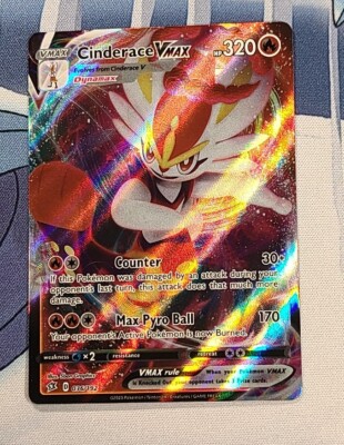 Pokémon TCG Cinderace VMAX Rebel Clash 036/192 Holo Ultra Rare