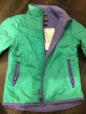 Chamption Target Girls Jacket Coat Size XS 4/5 Green Purple See Description