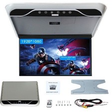 19.5" Flip Down Car Roof Monitor HD TFT 1080P Screen USB HDMI Ceiling Overhead