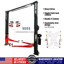Single  Lock Two Post Lift  11000lbs asymmetry  arm 2 Post   Auto Lift