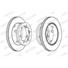 2x Bremsscheibe hinten für Mercedes Sprinter 3-T B903 B906 4-T B904 | 807170