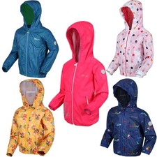Regatta Unisex Kids Peppa Pig Muddy Puddle Outdoor Waterproof Hooded Jacket