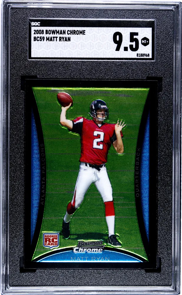 2008 Bowman Chrome Matt Ryan #BC59 SGC 9.5