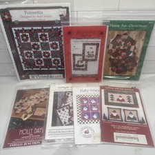 NEW Lot Of 7 Winter/Christmas Quilting/ Sewing Project Patterns - Fast Shipping