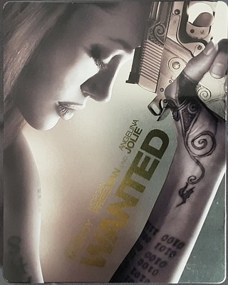 Wanted mit Morgan Freeman und Angelina Jolie Steelbook Blu-ray Zustand sehr gut