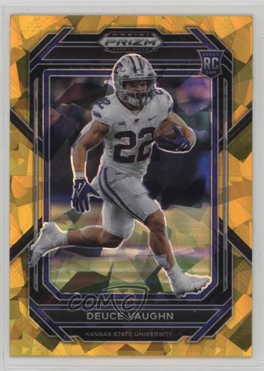 2023 Panini Prizm Draft Picks Gold Ice Prizm Deuce Vaughn #126 Rookie RC 0z8q