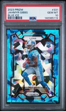2023 Panini Prizm - Rookie Jahmyr Gibbs #331 Blue Ice Prizm /99 (RC) PSA 10 SSP