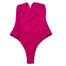 Blue Blush Strapless Bodysuit Fuchsia Size S