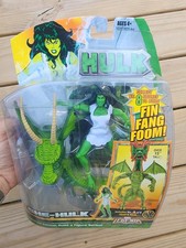 Vintage MARVEL LEGENDS SHE HULK WITH FIN FANG FOOM BUILD A FIGURE 2007