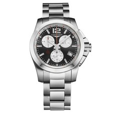 Orologio Longines Conquest Roland Garros Cronografo Acciaio Subacqueo Uomo L3.700.4.79.6