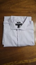 Pronto Uomo Non-Iron Classic Fit 100 Cotton Dress Shirt Tall 19 36/37 Lavender