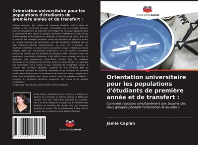 Jamie Caplan | Orientation universitaire pour les populations d'étudiants de...