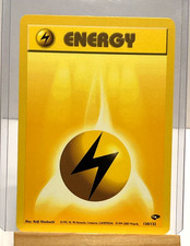 POKEMON Lightning Energy 130/132 Gym Challenge Set, NM Condition
