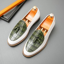 Zapatos de vestir Oxford de negocios para boda fiesta para hombre mocasín de cuero calzado de talla grande