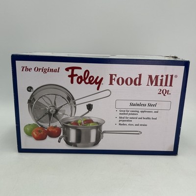 Original 2 Qt Stainless Steel Foley Food Mill 101~ Canning~ Applesauce~ Potatoes
