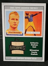 2001 Topps Archives Paul Hornung 🌟RARE🌟 MT/NM Stadium Seat Relics #AS-PH (MEM)