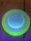Vintage Frididaire Uranium Glass Milk Bottle Cover Lid GLOWS UV