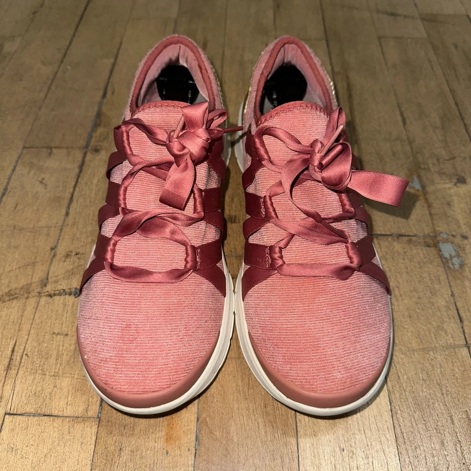 Zapatillas deportivas Bzees Glisten para mujer talla 9 M rosa cinta encaje parte inferior zapatos cómodos Foto 3 de 4