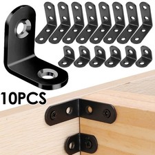 10Sets Cabinet Screens Wall Corner Brace Joint Shelf Support Bracket