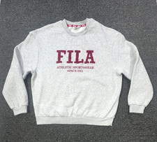 Fila Pullover Sweatshirt Womens Sz 10 Grey