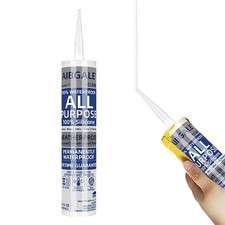 100 Waterproof Silicone Sealant for Indoor/Outdoor Use - 10.1 oz Cartridge