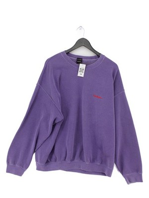 Iets Frans Herren Hoodie M Lila Grafik 100% Baumwolle Pullover