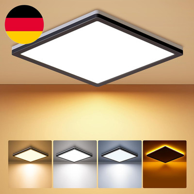 BLNAN Deckenlampe LED Deckenleuchte Flach 24W, 2000K Nachtlicht, 2400LM Warm Neu