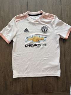 MANCHESTER UNITED 2018/2019 THIRD FOOTBALL SHIRT KIT JERSEY ADIDAS KID’S SIZE M