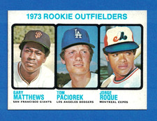 1973 Topps #606 Rookie Outfielders NM-MT Tom Paciorek Gary Matthews