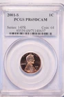 2001 S Lincoln Cent, Gem Proof, PGS PR69RD DCAM, Magnificent Modern Lincoln!