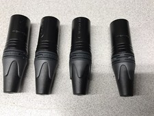 NEUTRIK MALE 6 PIN GOLD 4 NC6MSXX-B NEW XLR