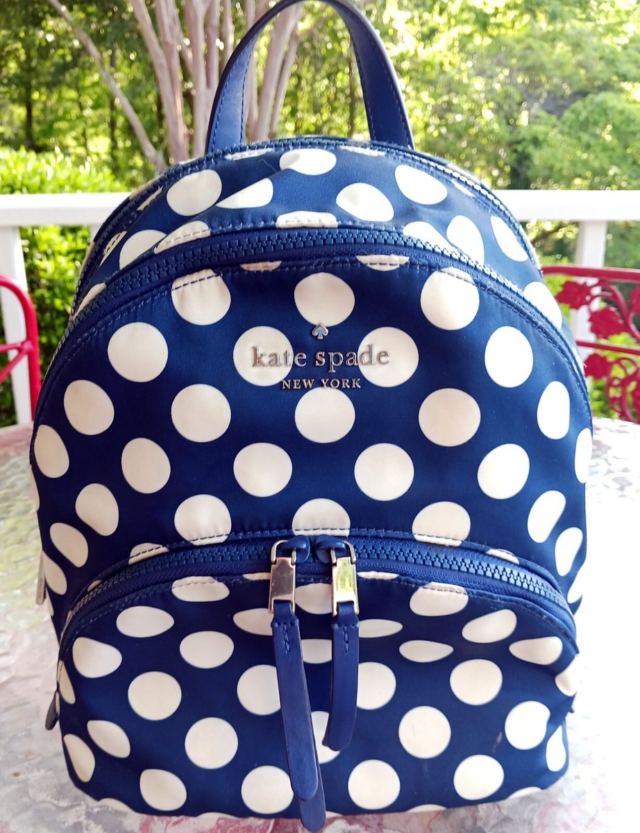 Kate Spade WKR00320 Karissa Blue & White Polka Dot Nylon  display picture 1