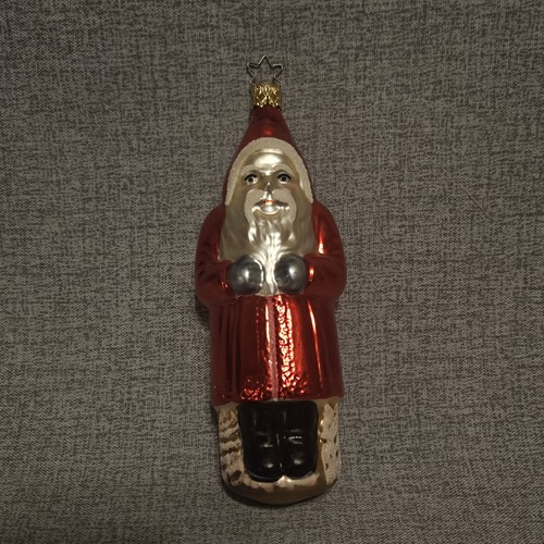 Old World Christmas ornament Santa Claus FatherChristmas Glitter 7” Germany - Picture 2 of 5