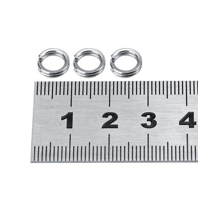 100pcs Heavy Duty Double Circle Split Ring For Anglers