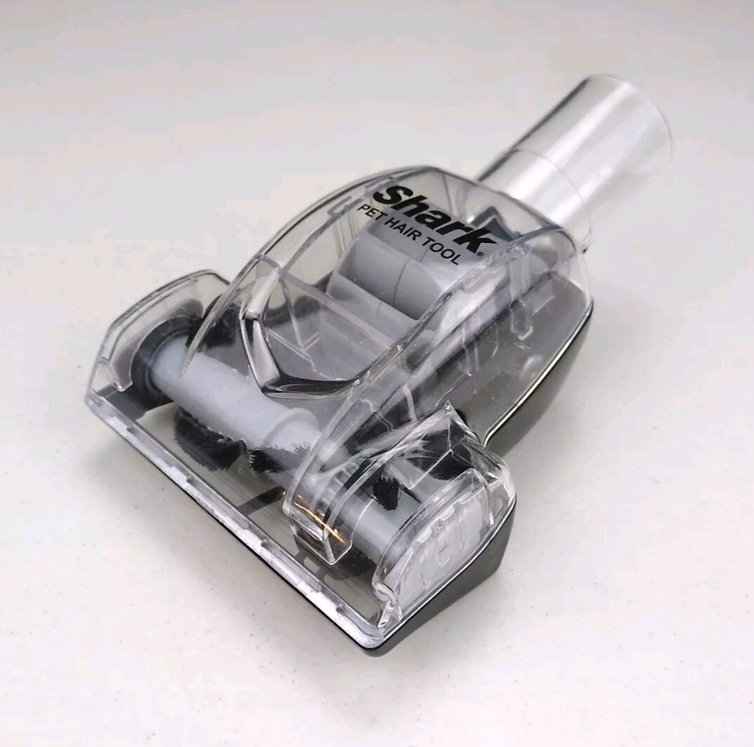 Shark Vacuum OEM Power Brush Attachment for Pet Hair Clear Black Used-image