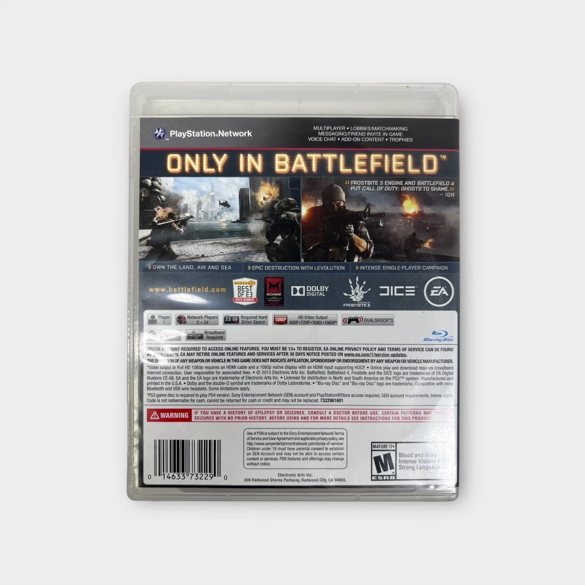 Battlefield 4 PS3 PlayStation 3 game b220