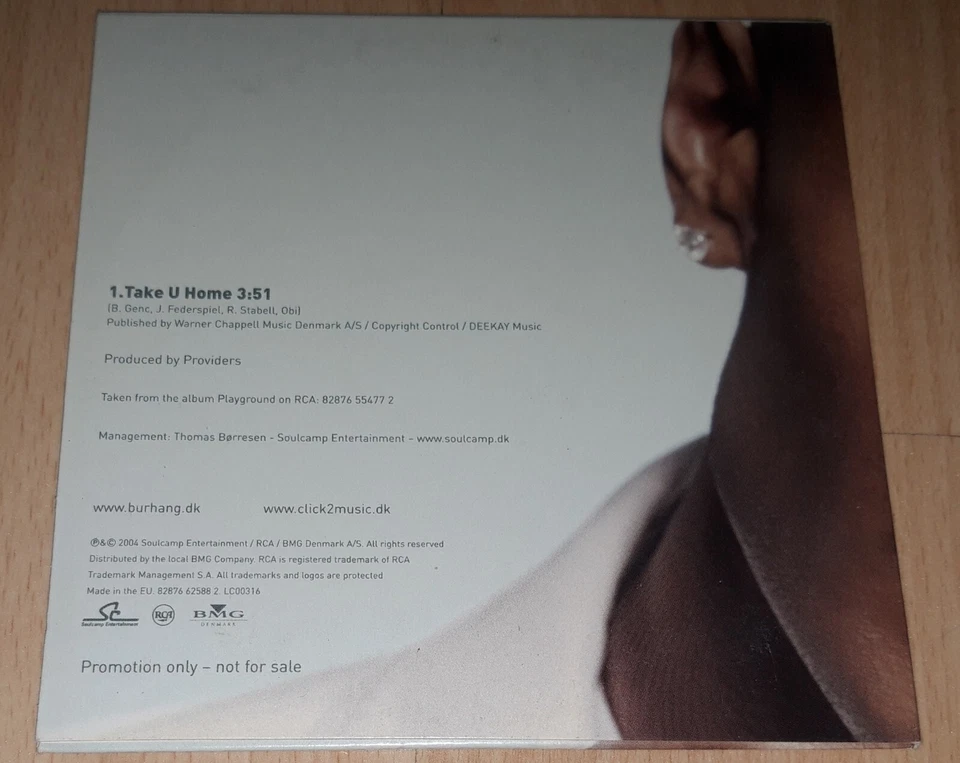 BURHAN G - Take U Home / Playground - 2 PROMO CD Single R&B Rnb SHAWN DESMAN  - Bild 3 von 4