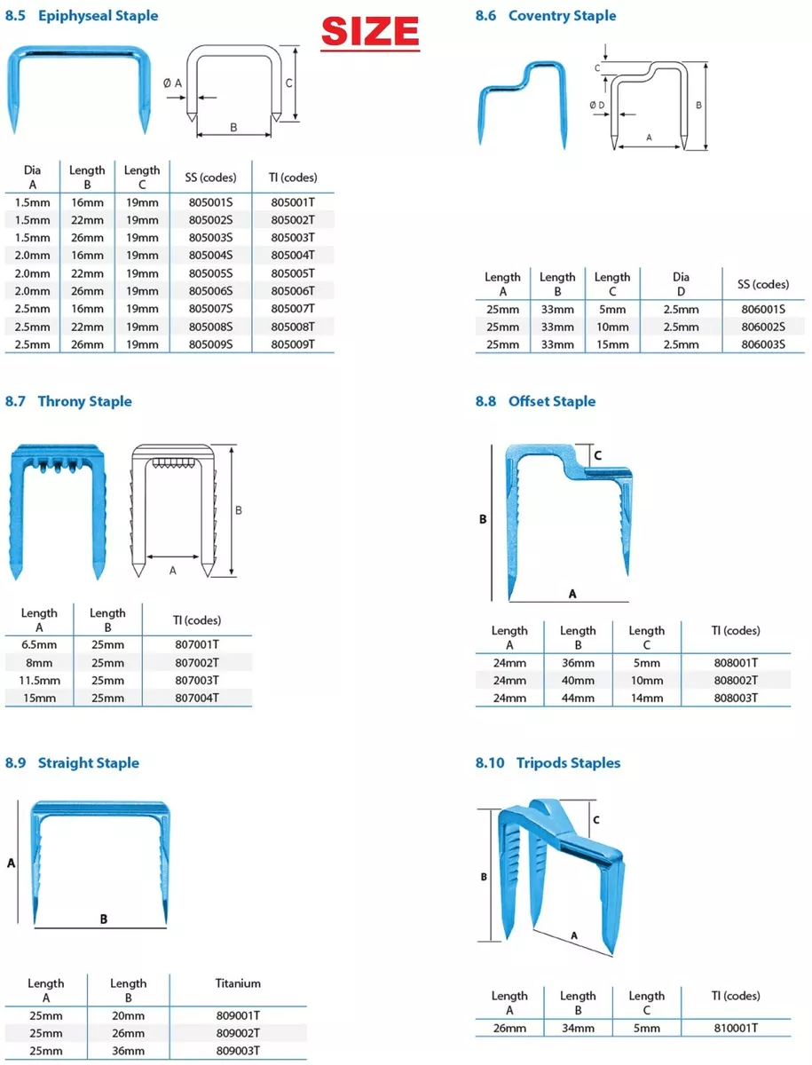 Staple Sizes: Charts, Definitions, and More for All Types of Staples