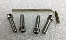 (4)  M8X30 Moto Metal MO970 Center Cap Replacement Allen Screws