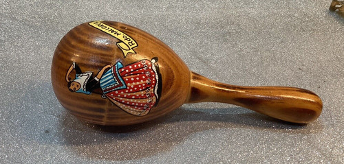 Vintage Mallorca Tourist Ware Hardwood Maraca