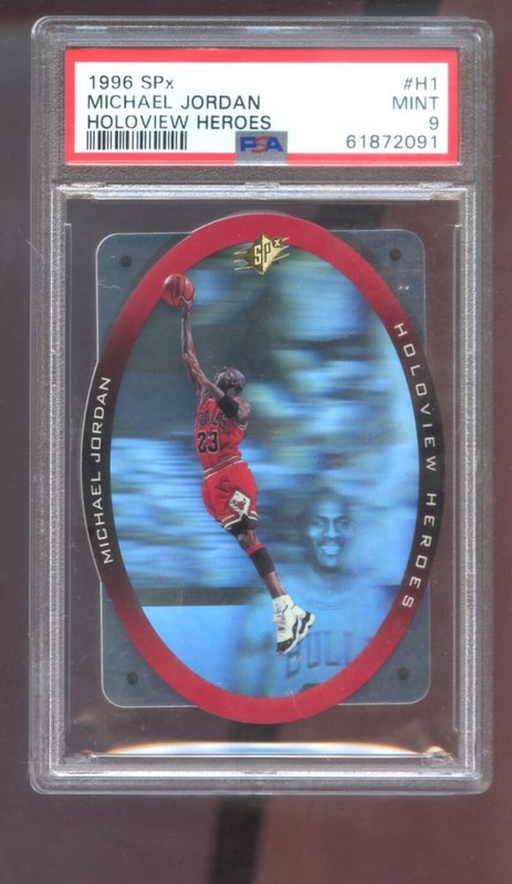 97-98 SPx Michael Jordan Holoview Heros - Michael Jordan Cards