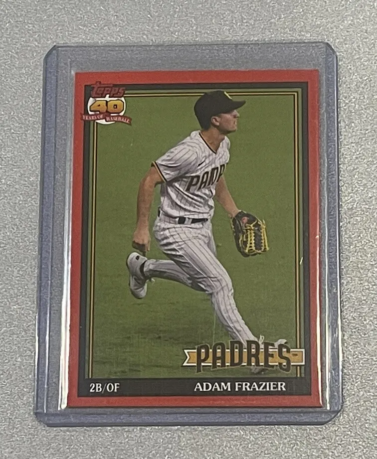 2021 Topps Archives Adam Frazier Red 40 Years of Baseball #12/75 Sam Diego  Padre